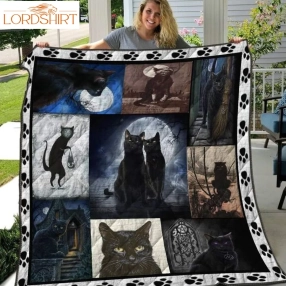 Black Cat Magic 3D Customized Quilt