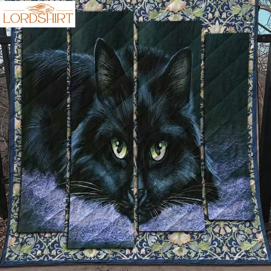 Black Cat My Sunshine 3D Customized Quilt