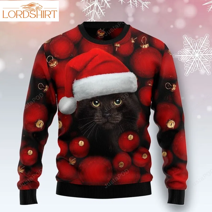 Black Cat Ornament Ugly Christmas Sweater Ugly Sweater Christmas Sweaters