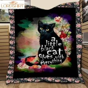 Black Cat Quotes 3D Customized Quilt