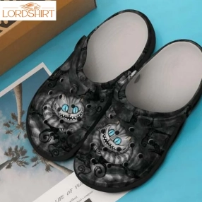 Black Cat WeRe All Mad Here Personalized  202 Gift For Lover Rubber Crocs