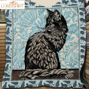 Blackcat Vintage 3D Customized Quilt