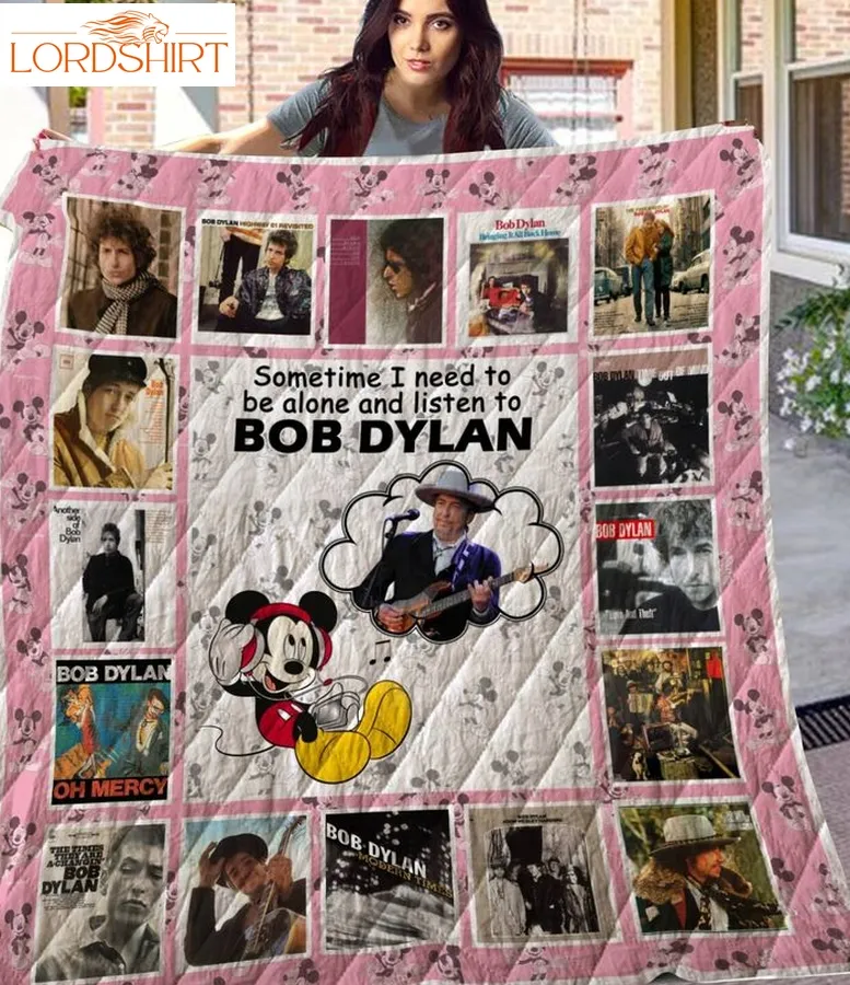 Bob Dylan Mickey 3D Customized Quilt Blanket