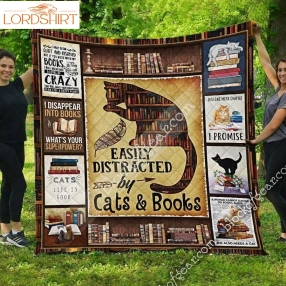 Book And Cat Book And Cat 3D Customized Quilt