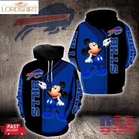 Buffalo Bills Mickey Mouse 3D Hoodie