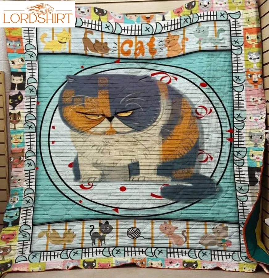 Cat 3D Customized Quilt Blanket