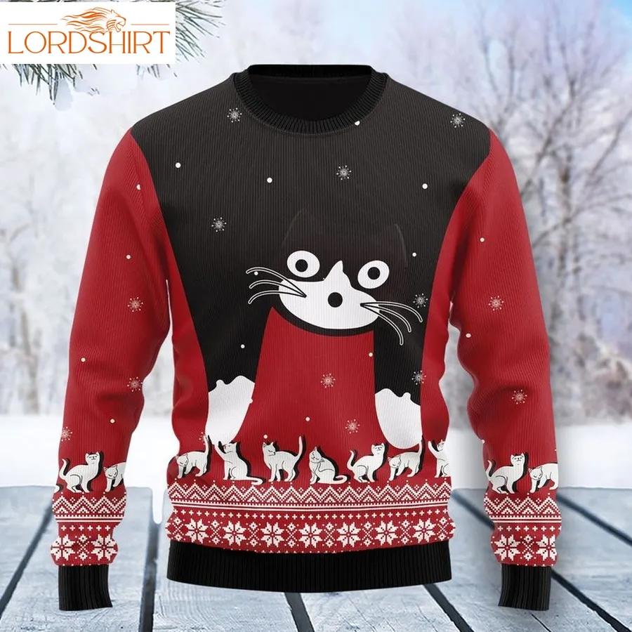 Cat Awesome Ugly Christmas Sweater, All Over Print Sweatshirt, Ugly Sweater, Christmas Sweaters, Hoodie, Sweater