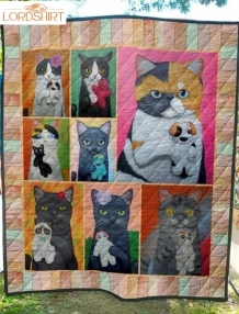 Cat Cats And Toys 3D Customized Quilt