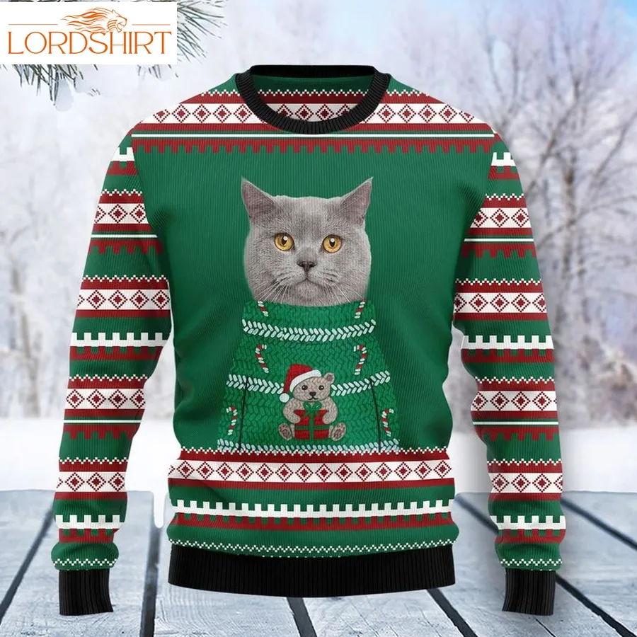 Cat Custom Face Christmas T2311 Unisex Womens And Mens, Couples Matching, Friends, Funny Family Ugly Christmas Holiday Sweater Gifts 