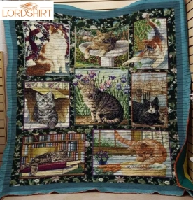 Cat Cute Cat Cute Cat 3D Customized Quilt