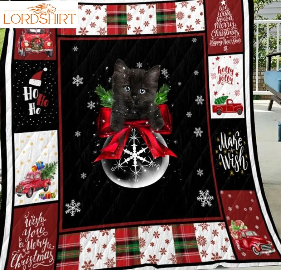 Cat Darkness Through 3D Quilt Blanket