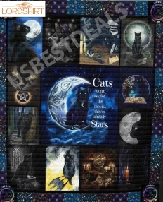 Cat Don't Ask For The Moon 3D Quilt Blanket