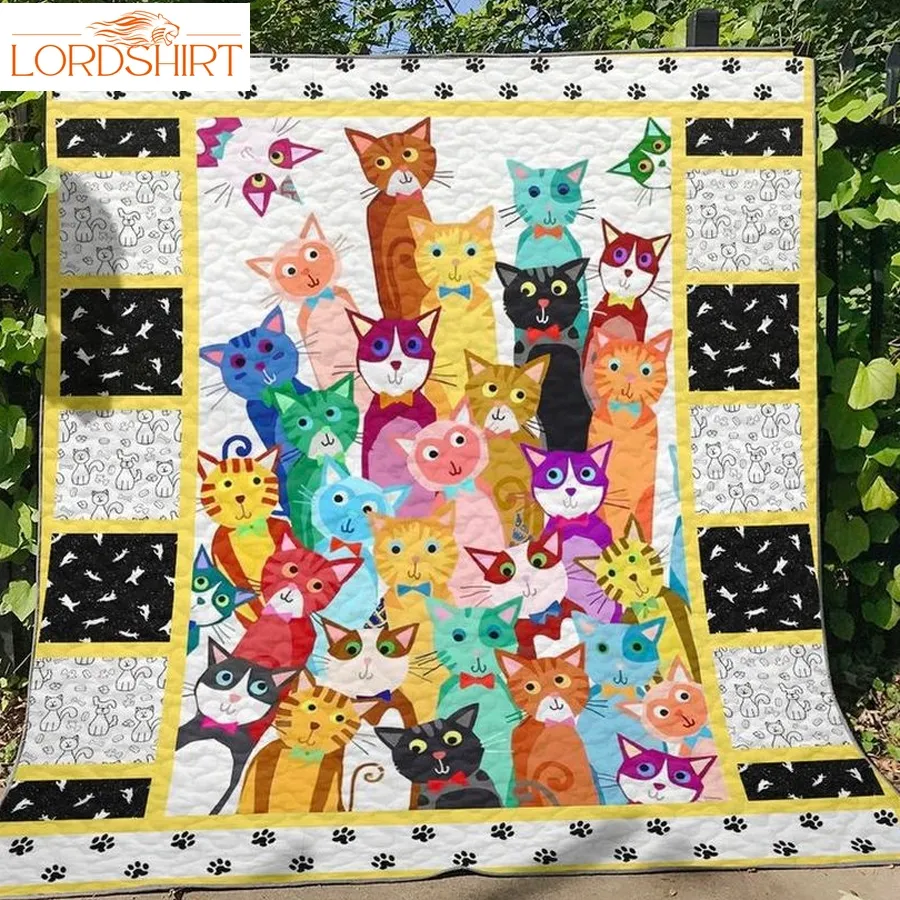 Cat For Cat Lovers 3D Quilt Blanket