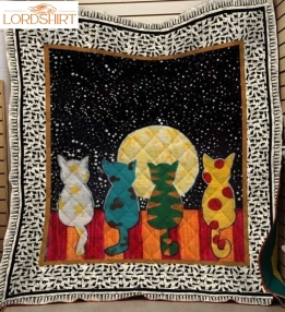 Cat Friends 3D Customized Quilt