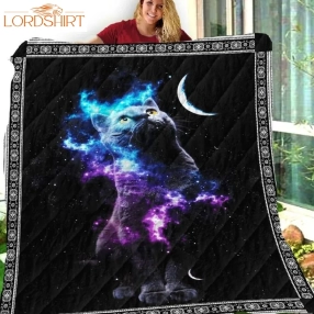 Cat Galaxy 3D Customized Quilt