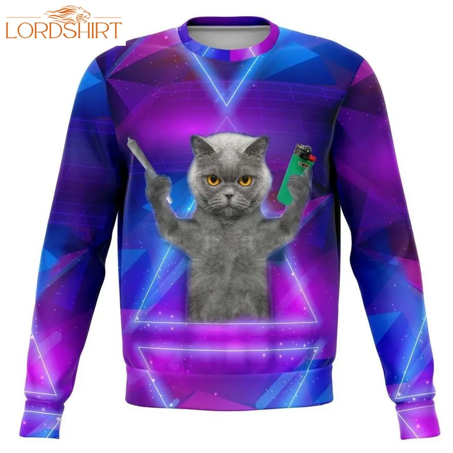 Cat Galaxy Ugly Christmas Sweater, All Over Print Sweatshirt, Ugly Sweater, Christmas Sweaters, Hoodie, Sweater