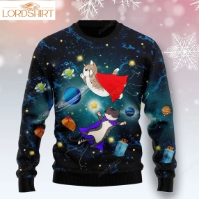 Cat Galaxy Ugly Christmas Sweater Ugly Sweater Christmas Sweaters Hoodie