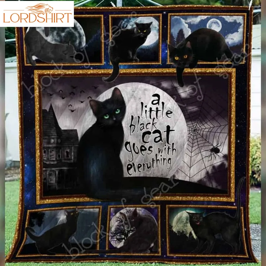 Cat Go With Everything 3D Quilt Blanket