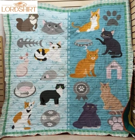 Cat Hungry 3D Customized Quilt Blanket