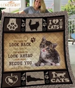 Cat Little Cute Cat 3D Quilt Blanket