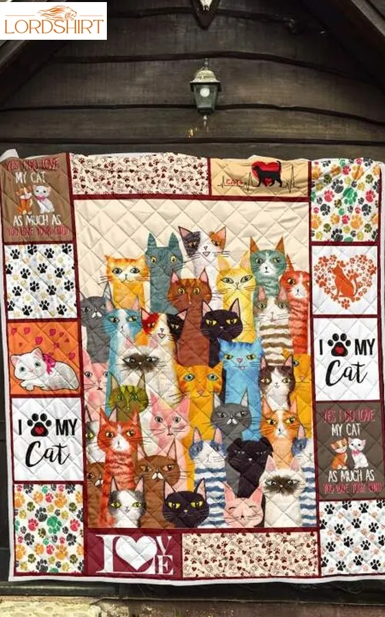 Cat Live With Cats 3D Quilt Blanket