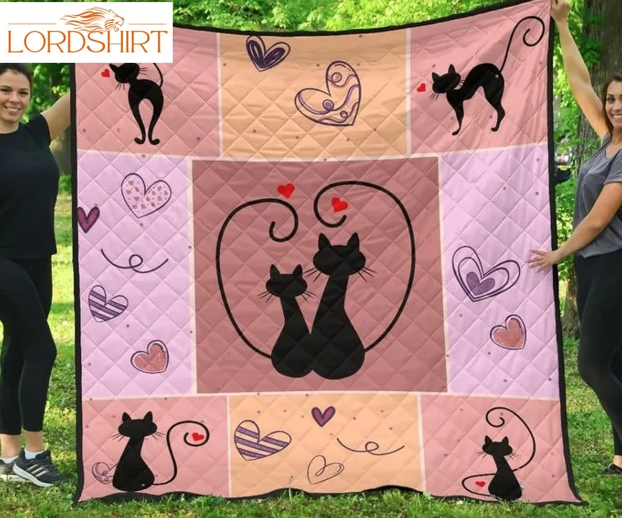 Cat Lovers 3D Quilt Blanket