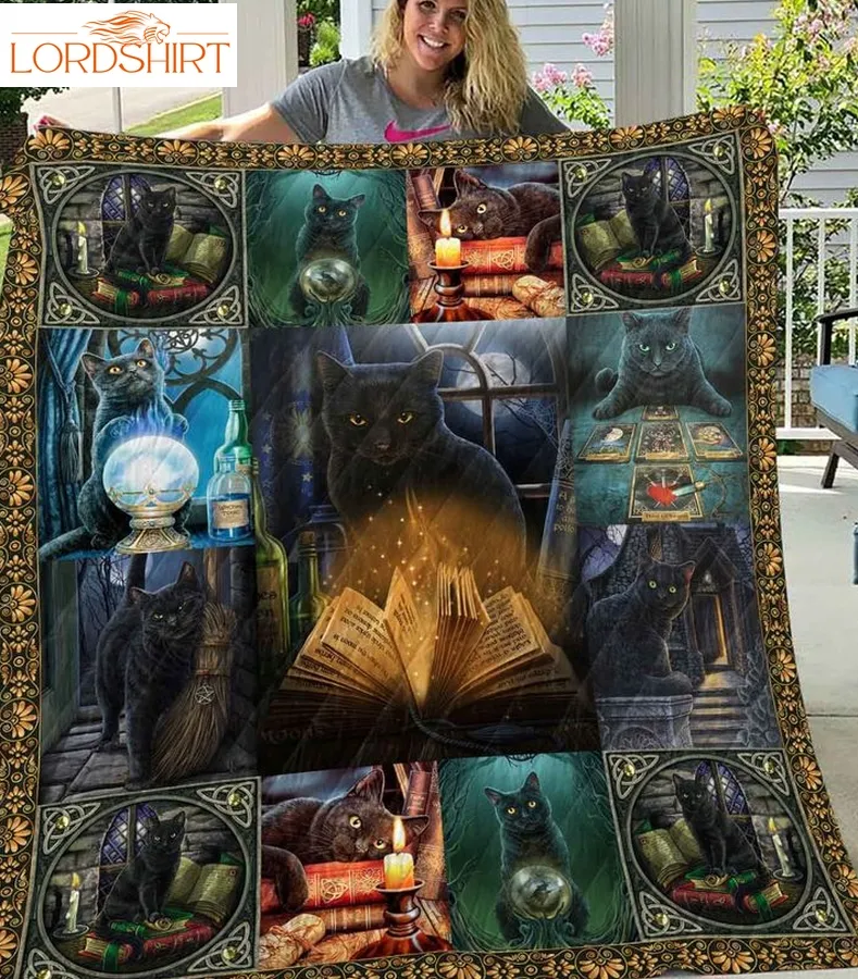 Cat Magic Cat Christmas, Christmas Gifts, Merry Christmas, Holiday Gifts, Gift 3D Quilt Blanket