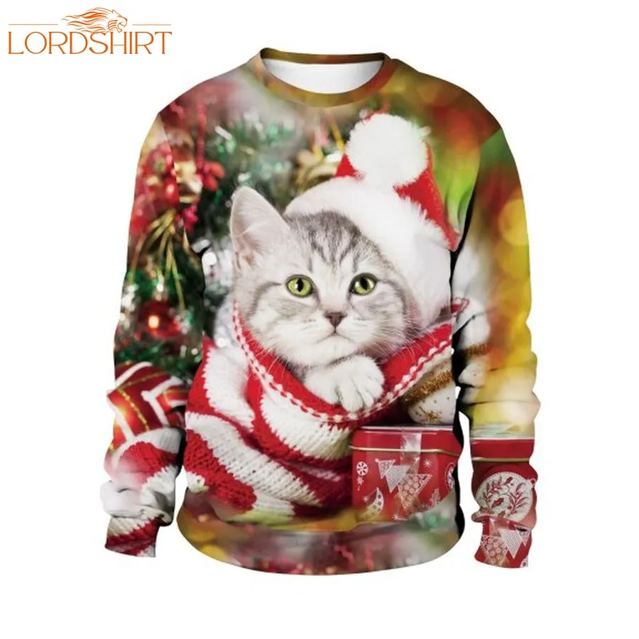 Cat Merry Christmas Sweater