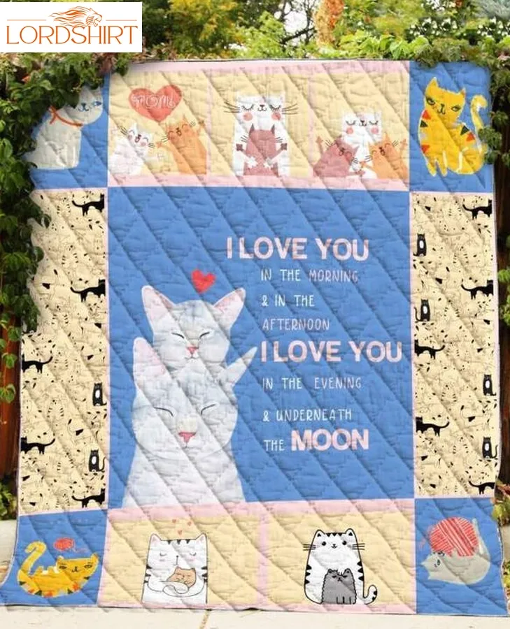 Cat Mom 3D Customized Quilt