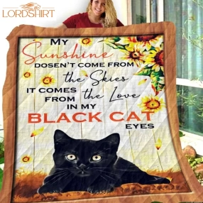 Cat My Sunshine 3D Customized Quilt