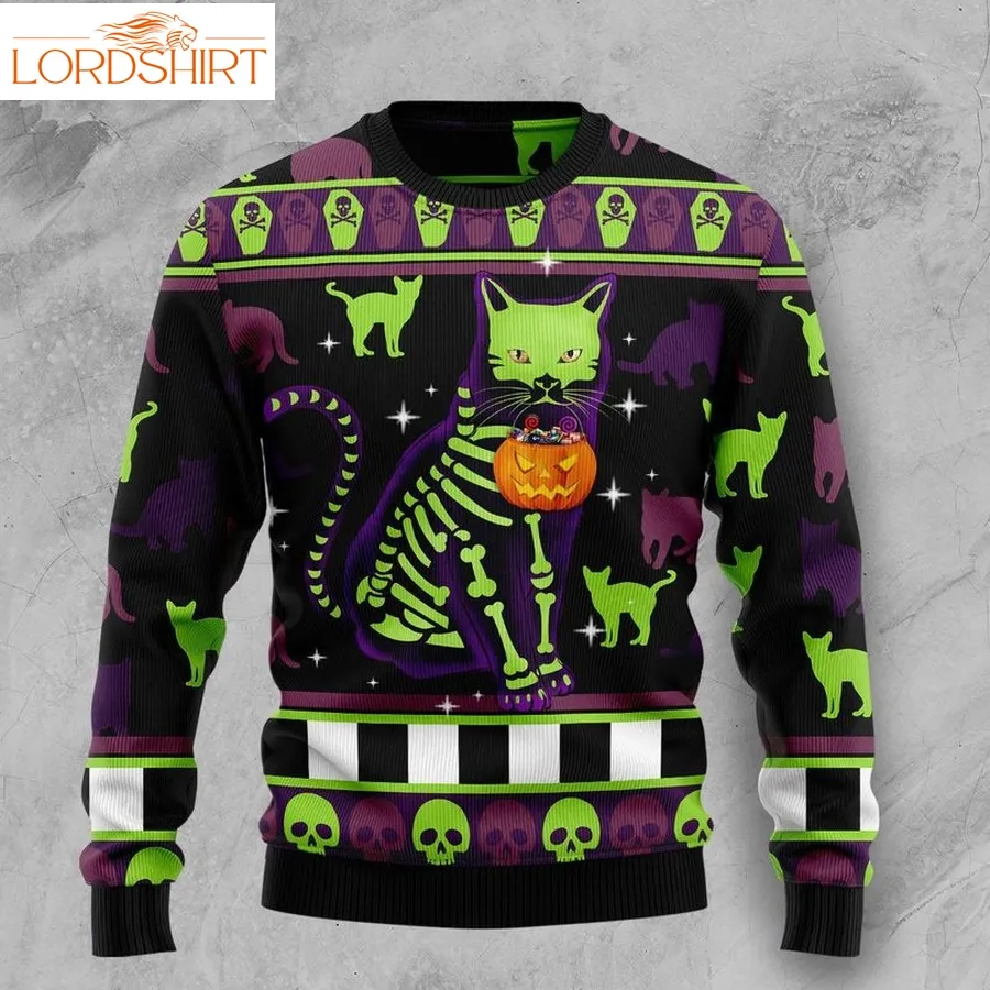 Cat Pumpkin Ugly Christmas Sweater, All Over Print Sweatshirt, Ugly Sweater, Christmas Sweaters, Hoodie, Sweater