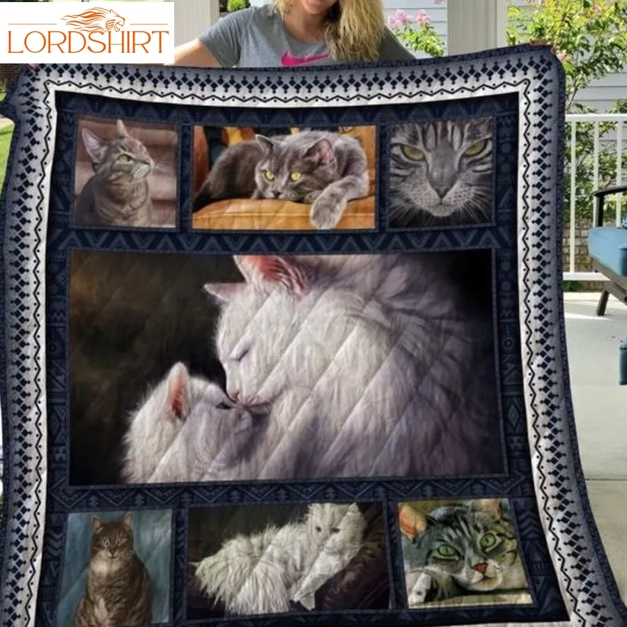 Cat Quicat 3D Customized Quilt Blanket