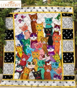 Cat Quilt Blanket 11