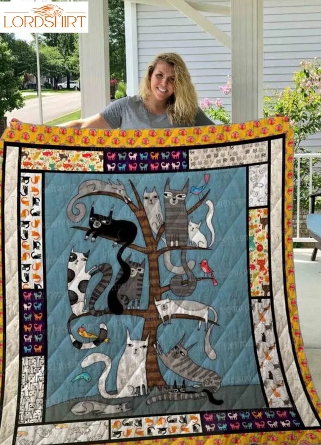 Cat Set 3D Quilt Blanket