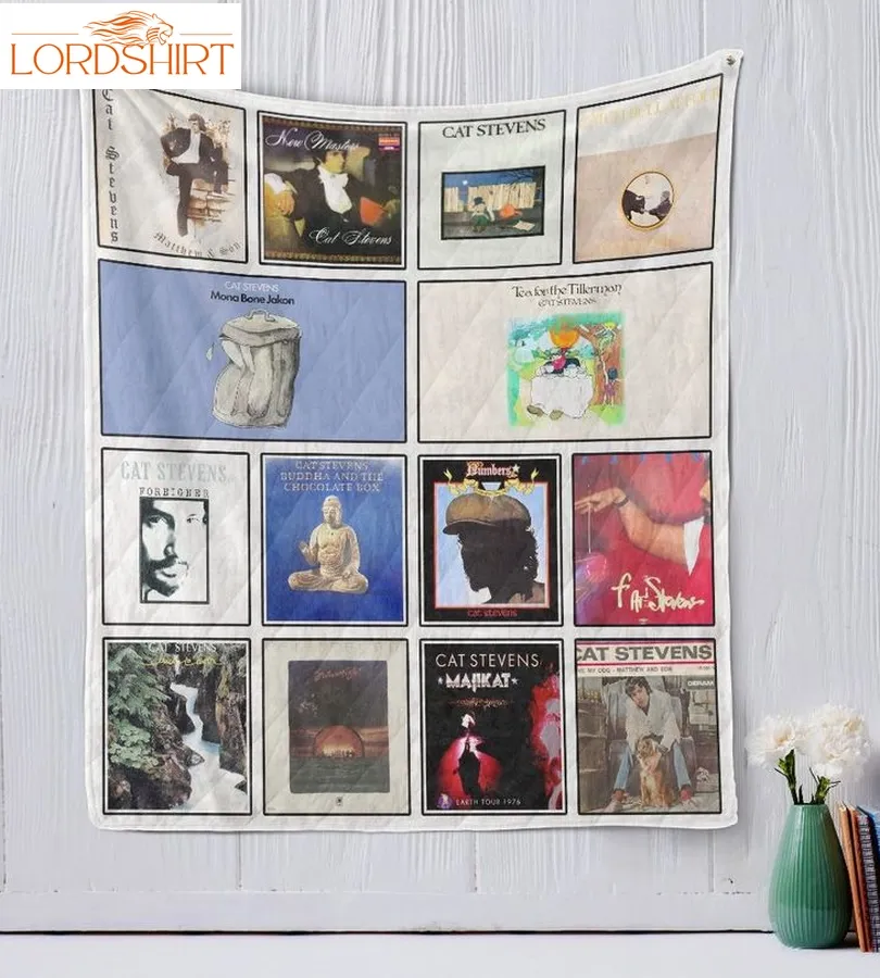 Cat Stevens Quilt Blanket