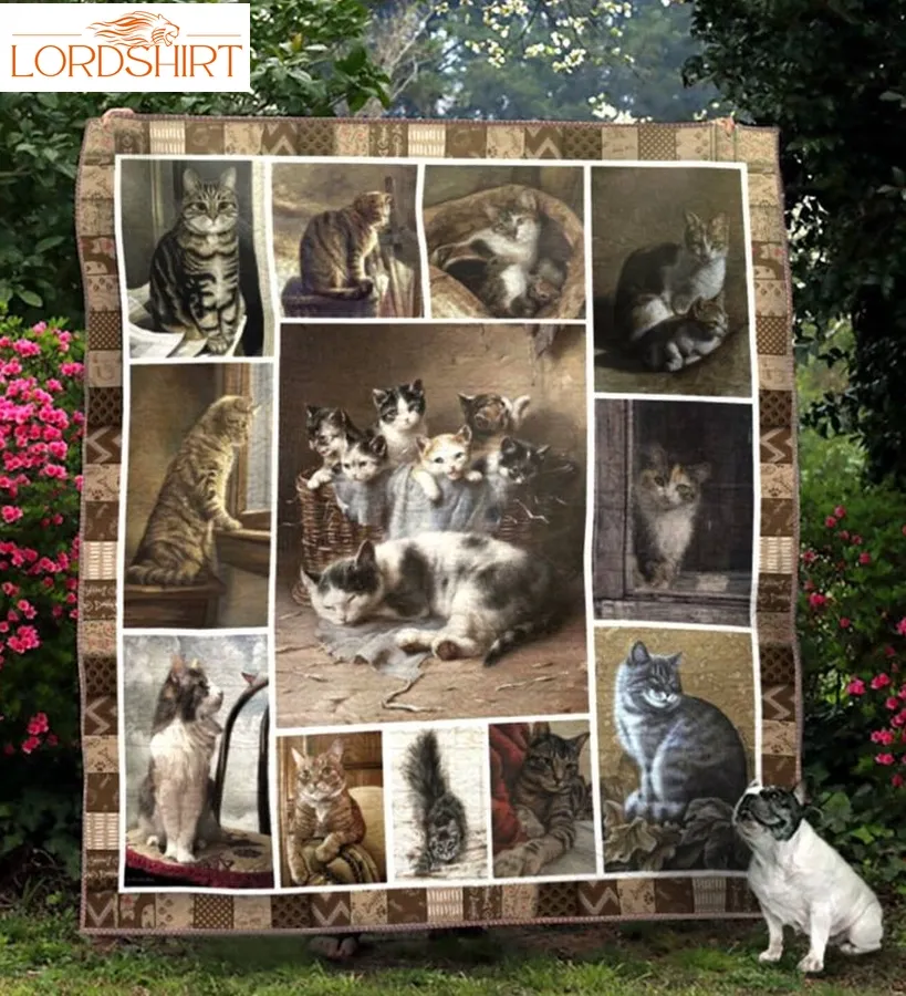 Cat The Old Day 3D Quilt Blanket