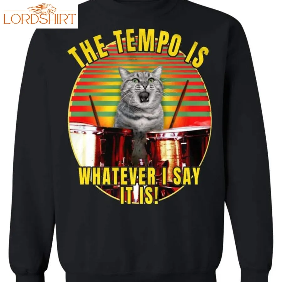 Cat The Tempo Is Whatever I Say It Is Cats Sweater