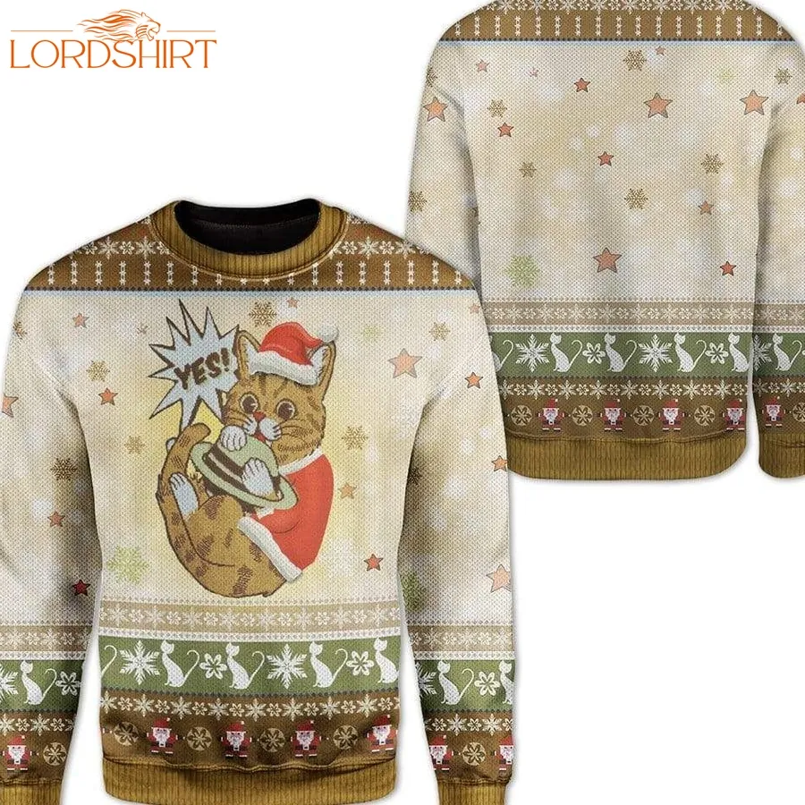 Cat Ugly Christmas Sweater   851