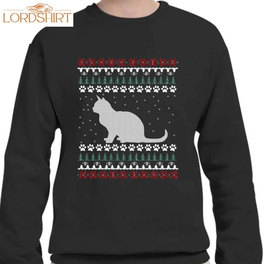 Cat   Ugly Christmas Sweater   Ugly Christmas Sweater   Gift Crew Neck Sweatshirt   605