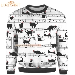 Cats Merry Christmas Ugly 3D Sweatshirt