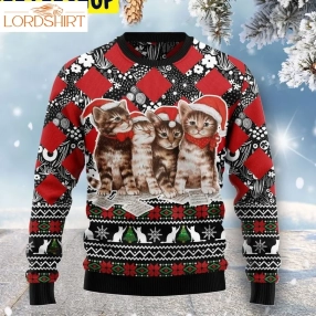 Cats Singing Kitten Trending Ugly Christmas Sweatshirt