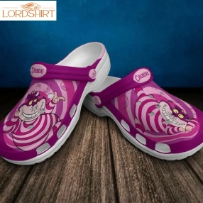 Cheshire Cat Crocs Crocband Clog Comfortable Water Shoes In Purple And Pink