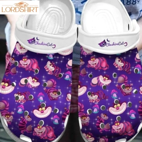 Cheshire Cat Crocs Crocband Clogs, Comfy Footwear