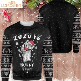 Christmas Is Holly Sheet Cat Ugly Christmas Sweater, All Over Print Sweatshirt, Ugly Sweater, Christmas Sweaters, Hoodie, Sweater