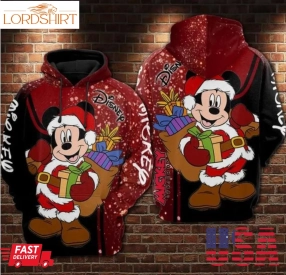 Christmas Mickey Mouse Disney 3D Hoodie