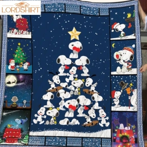 Christmas With Snoopy 3D Quilt Blanket