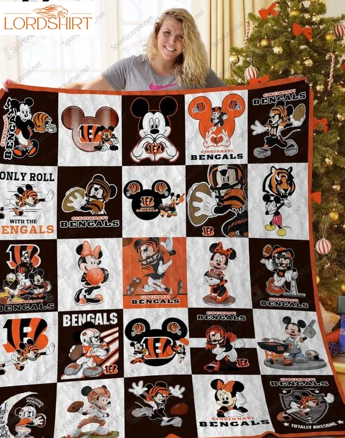 Cincinnati Bengals Disney Quilt Blanket