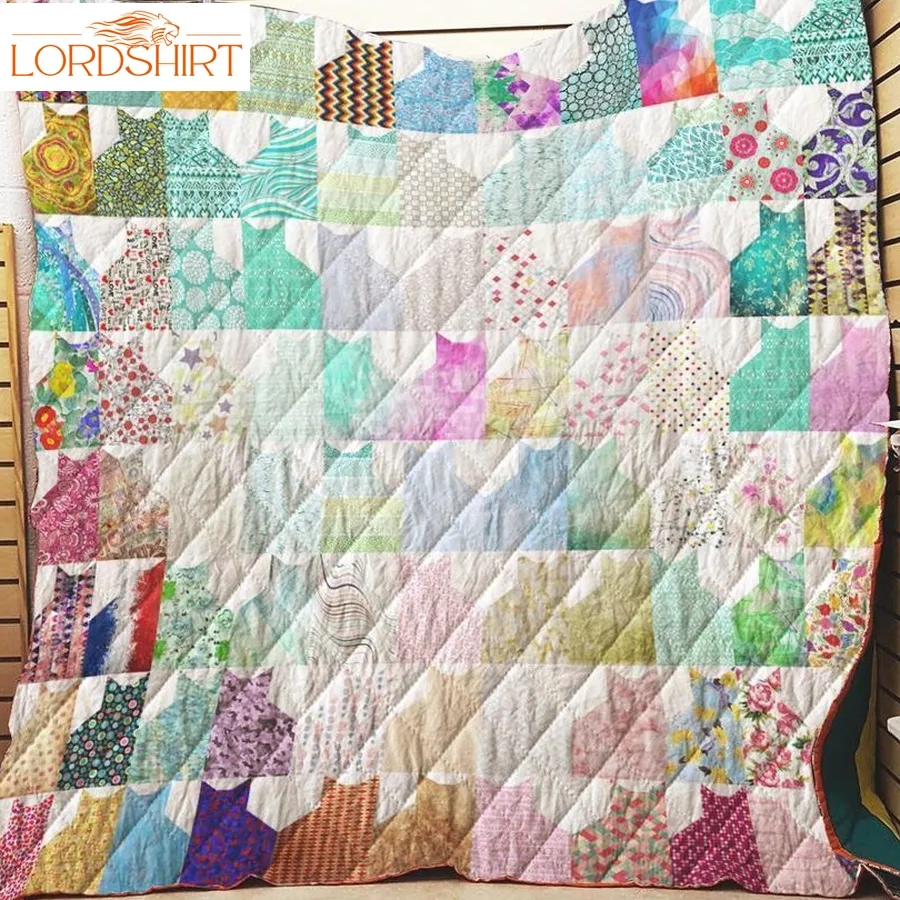 Color Cats Customize Quilt Blanket