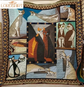 Couple Cat 3D Customized Quilt