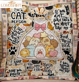 Crayzy Cat Lady 3D Customized Quilt Blanket